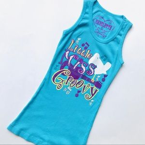 Rebelette Embellished Groovy Ribbed Long Tank Top